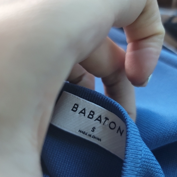 💓 Babaton Lariat bodycon knee length dress flagstone blue S - Picture 5 of 5